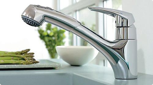 Una versión interesante de la batidora con el modo de suministro de agua de "ducha": es muy conveniente lavar frutas y verduras