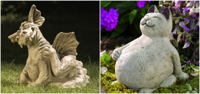 Cómo hacer sus propias esculturas de jardín de hormigón
