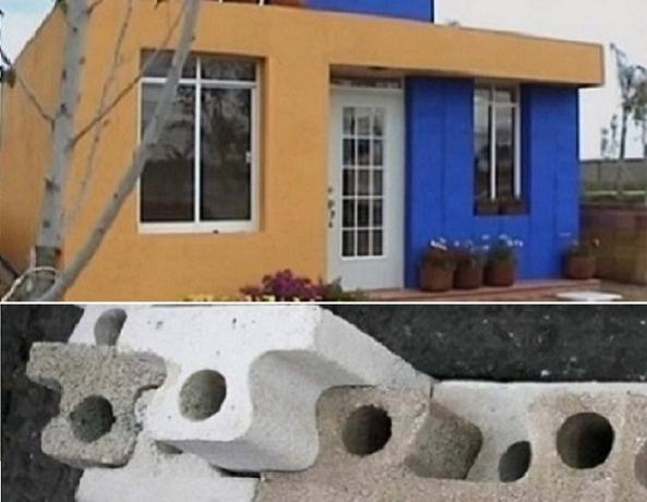 La casa, que fue construida en sólo 14 horas.