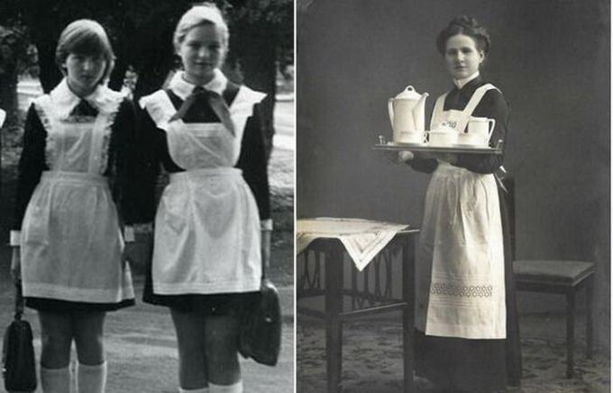 ¿Por qué formulario se ve soviéticos escolares como uniformes criadas.