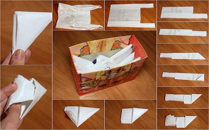 clase magistral sobre plegable triángulo paquetes. / Foto: lesat-scorpio.livejournal.com. 