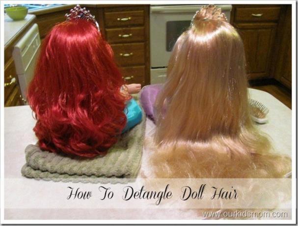 Cómo desenredar el cabello y la muñeca juguetes favoritos copias de la forma anterior