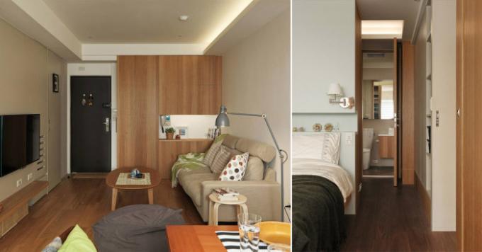 Diseñar apartamentos pequeños, que resultó de un estudio de dos dormitorios.