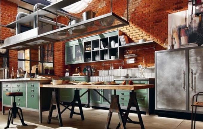 Cocina estilo loft (48 fotos): instrucciones en video para decorar el interior de una pequeña cocina con sus propias manos, precio, foto
