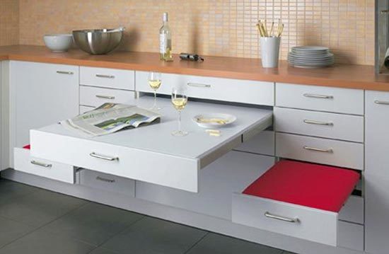 diseño de muebles de cocina para una cocina pequeña