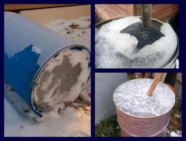 Cómo dejar el barril con agua en el invierno, por lo que no es rasperlo, y por qué este método es el más popular