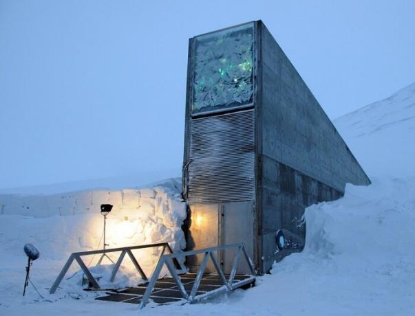 Semillas de Svalbard Bóveda Global de Spitsbergen.