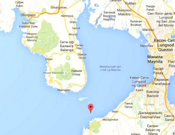 Mapa de la bahía de Manila. / Foto: worldofwarships.ru