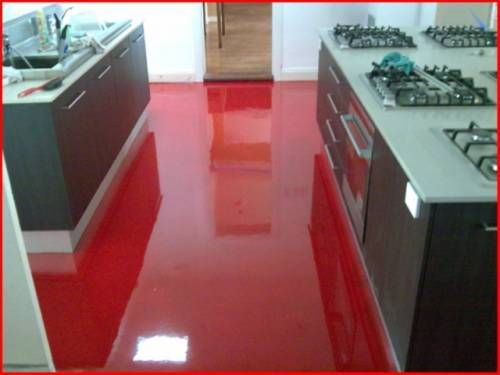 Así es como se ve el piso rojo