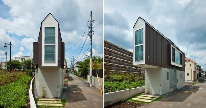casa estrecha en Japón