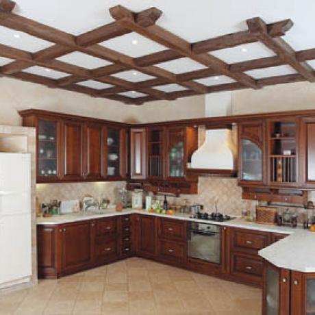 Decoración del techo en la cocina (42 fotos): ¿qué elegir?