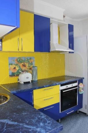 cocina azul