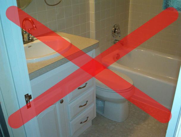 Pequeño cuarto de baño: 5 errores y maneras de solucionarlo