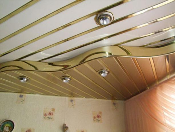 Foto: un ejemplo de decoración de techo.