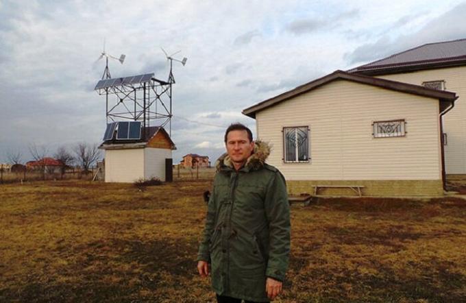Un residente del Kuban para crear una casa autónoma y se negó a redes eléctricas