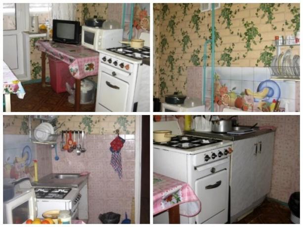 Tal era la cocina de la madre, que decidió renovar por completo. | Foto: youtube.com.
