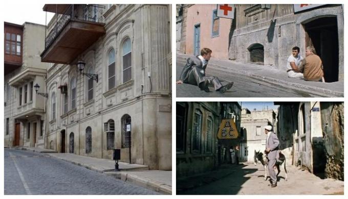  El más interesante escena de la comedia "extraño" "Diamond Mano" fue rodada en las calles de Bakú (Azerbaiyán). 