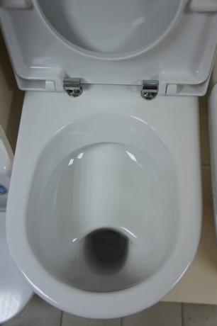 WC con una "plataforma" o "placa".
