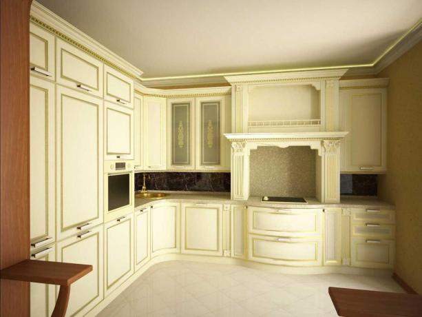 interior de cocina clásica
