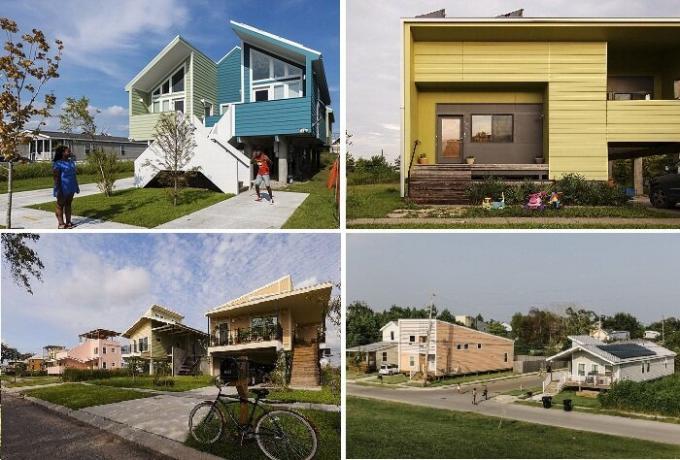 Los residentes tienen la oportunidad de elegir el diseño y el color de la casa.
